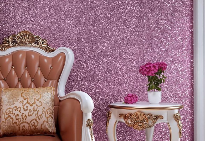 Trang trí nhà với giấy dán tường kim tuyến – Lấp lánh nhưng không “sến”