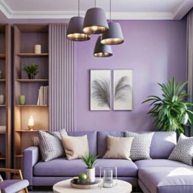 Bí quyết chọn giấy dán tường màu tím giúp phòng ngủ, phòng khách ấn tượng