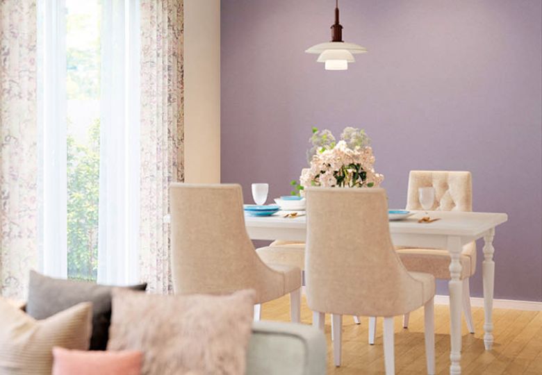 Giấy dán tường màu tím