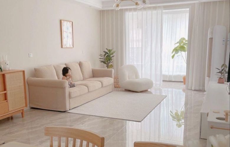 Màu trắng xám giúp mở rộng không gian thị giác