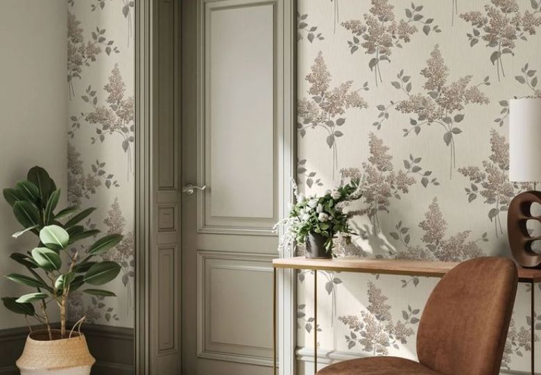 Giấy dán tường trang trí phòng trọ nhỏ hiện đại