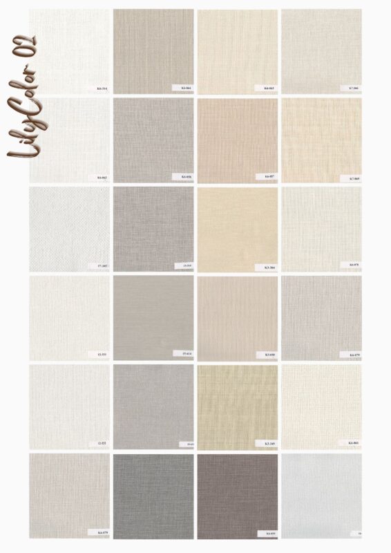 Giấy dán tường Lilycolor màu đơn sắc 