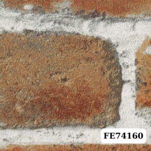 Giấy dán tường Sangetsu Fine – FE74160 - Giả gạch màu đỏ