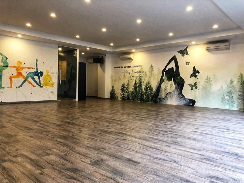 Giấy dán tường yoga