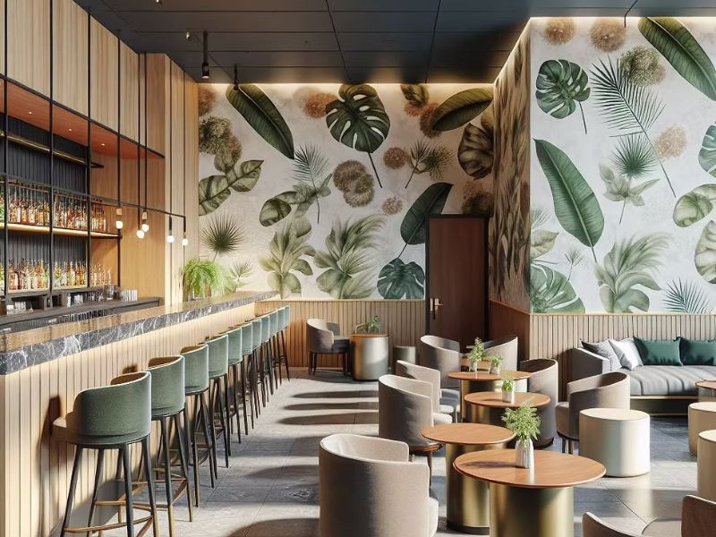 Giấy dán tường tropical