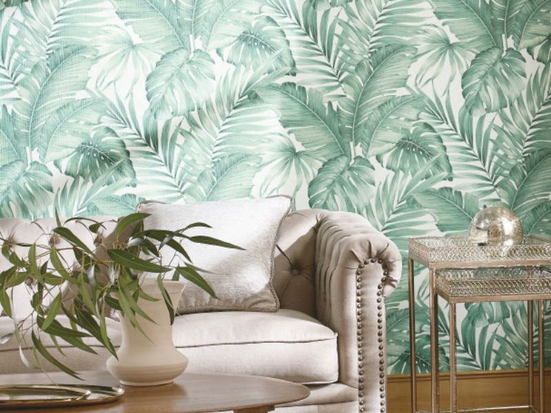 Giấy dán tường lá cây nhiệt đới FE74454