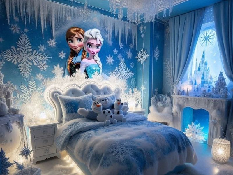 Giấy dán tường công chúa Elsa