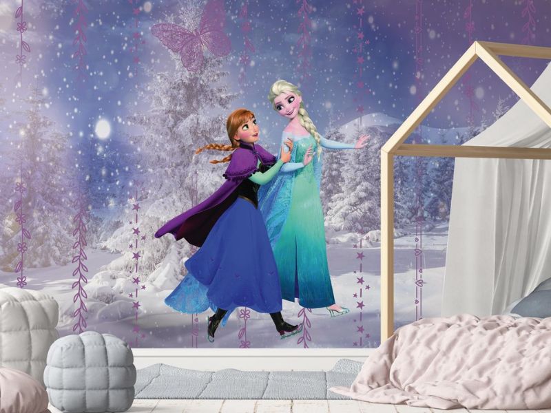 Giấy dán tường công chúa elsa