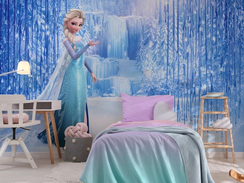 Những lợi ích khi sử dụng giấy dán tường công chúa Elsa