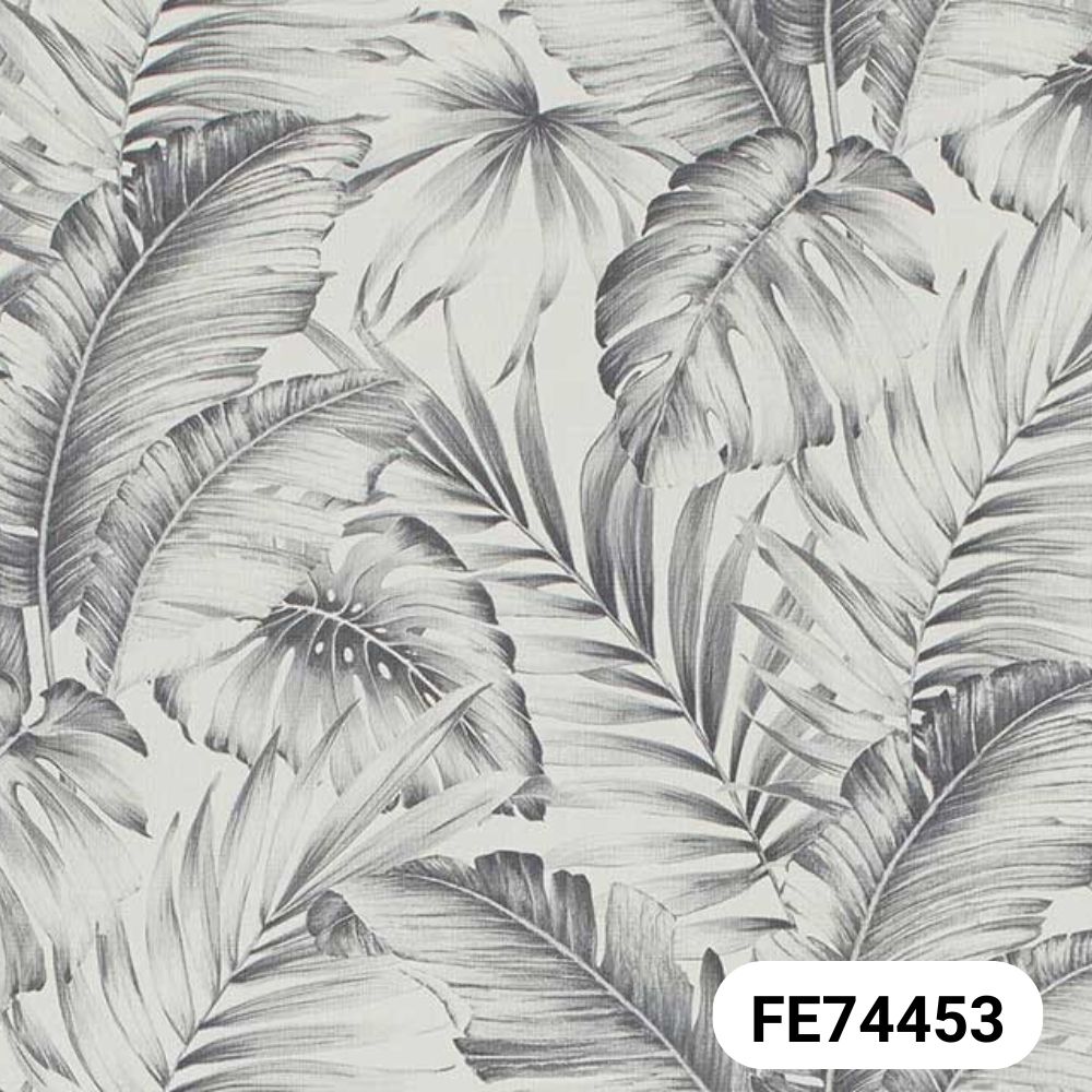 Giấy dán tường Sangetsu Fine – FE74453 - Họa tiết lá cọ màu xám