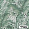Giấy dán tường Sangetsu Fine – FE74454 - Họa tiết lá cọ màu xanh