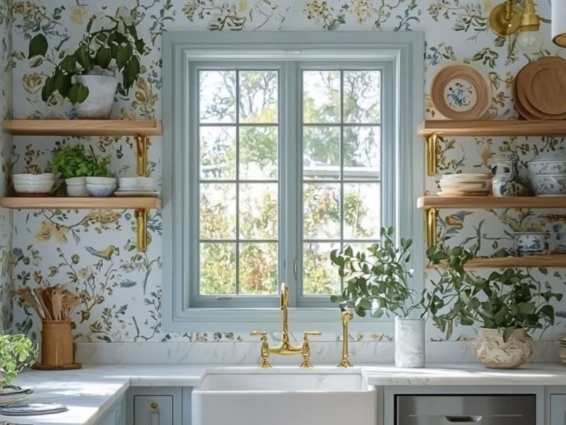 Giấy dán tường trang trí tết