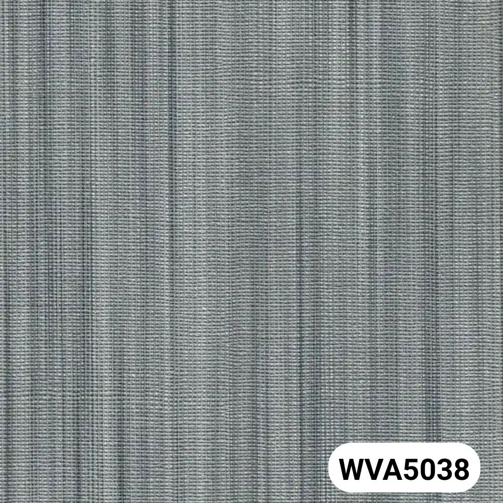 Giấy dán tường Vinyl đế vải - WVA5038 - Kẻ sọc màu xám