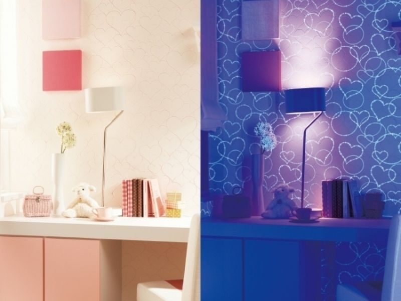 Giấy dán tường phản quang mang lại thế giới lung linh huyền ảo