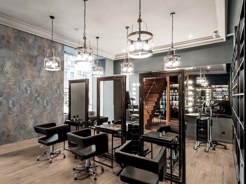 Giấy dán tường tiệm tóc