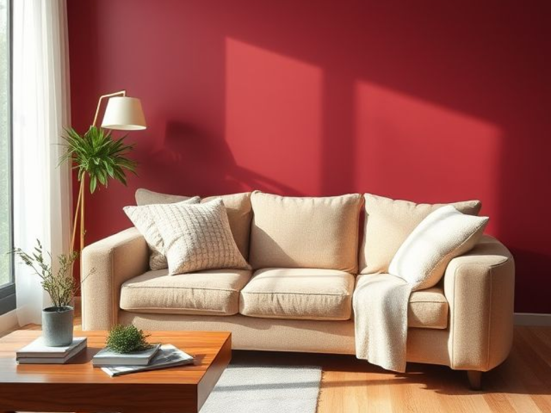 Tone đỏ tươi tạo năng lượng mạnh ngay từ cái nhìn đầu tiên