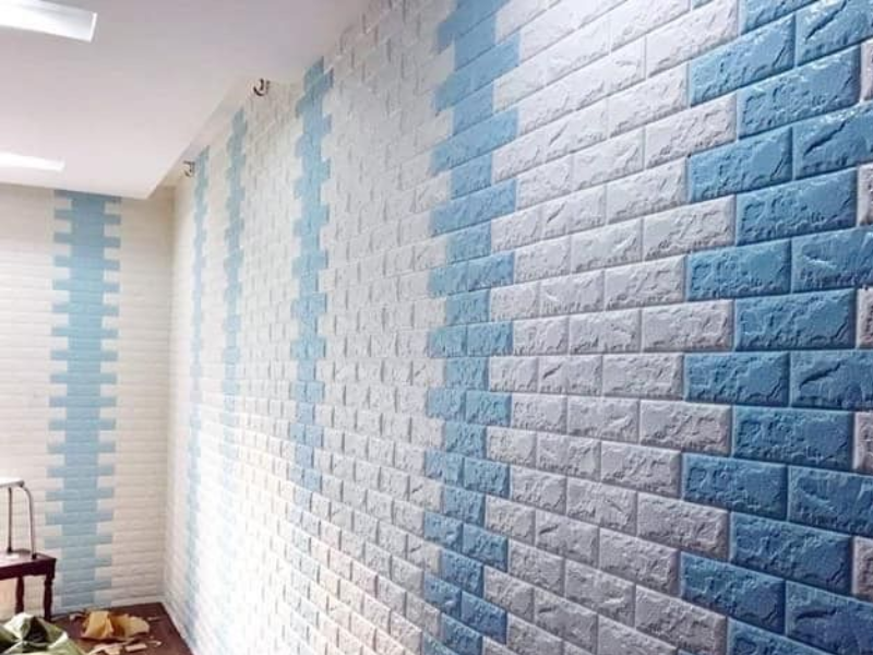 Xốp dán tường độ bền thấp, tính thẩm mỹ cũng không cao