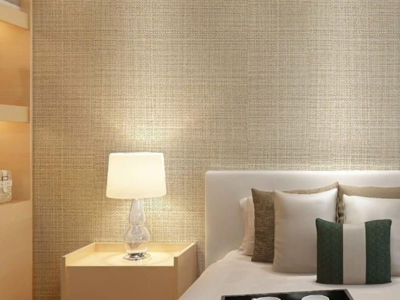 Giấy dán tường vân vải đẹp – Xu hướng trang trí nội thất hiện đại