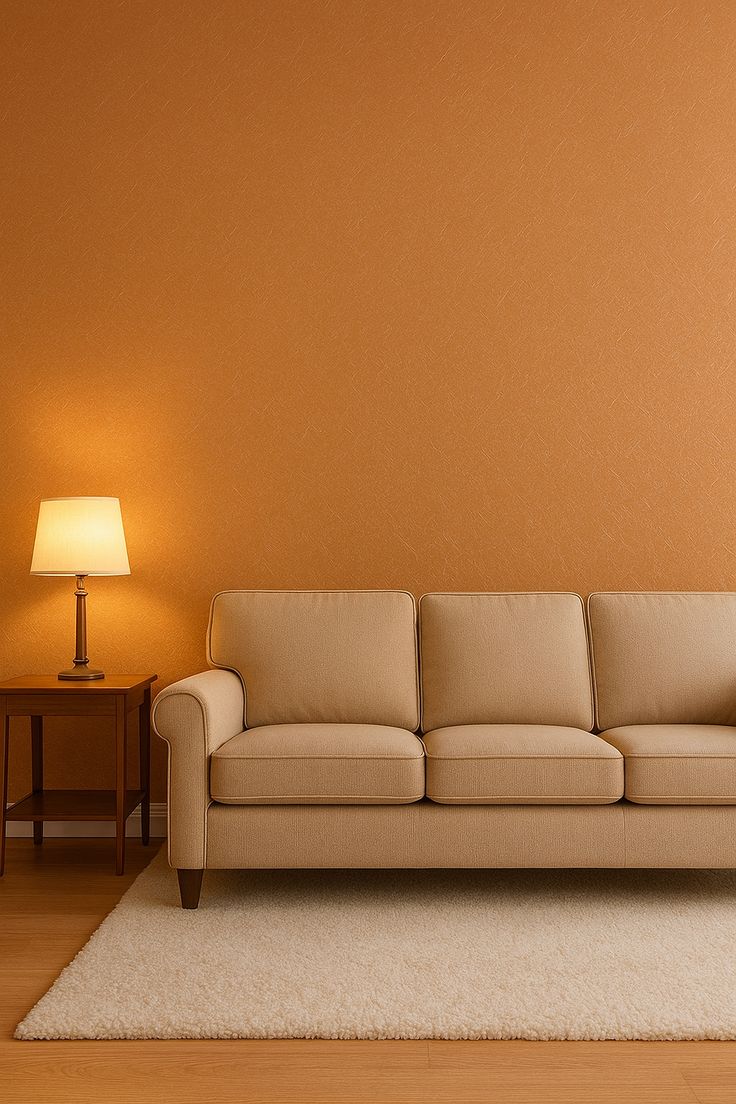 Giấy dán tường màu cam