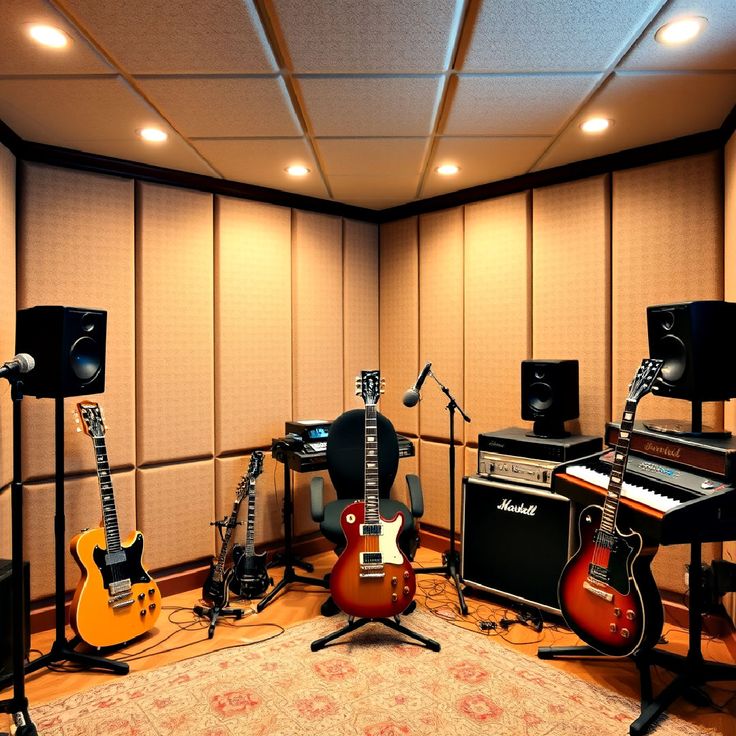 giấy dán tường phòng thu âm