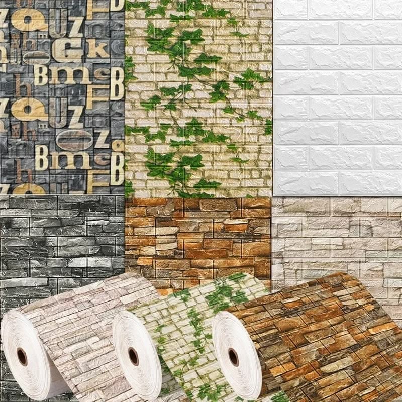 Giấy dán tường giả gạch mua ở đâu