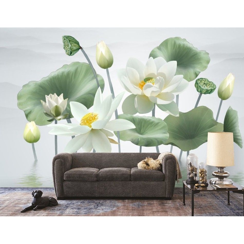 in giấy dán tường theo yêu cầu