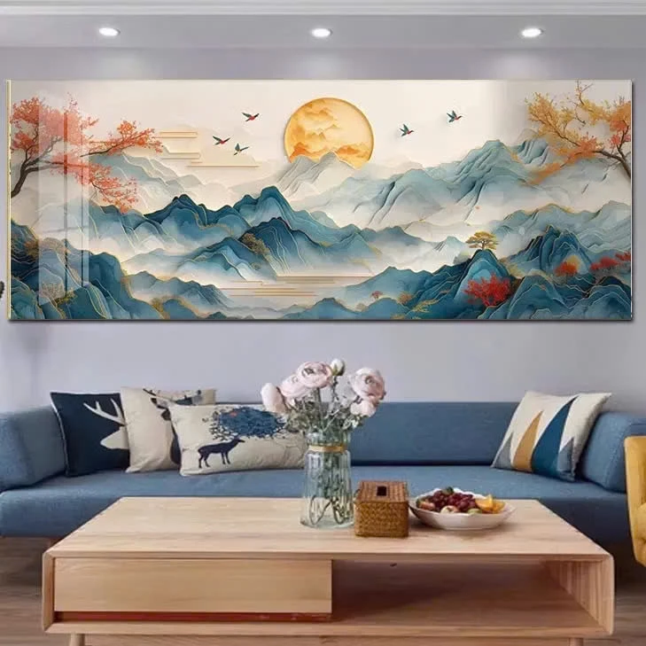 Thi công tranh dán tường khổ lớn